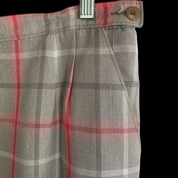 Vintage Pendleton Skirt Womens 14 Gray Plaid Midi Country Sophisticates Academia - Picture 3 of 5